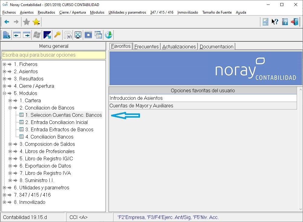 bancos noray contabilidad