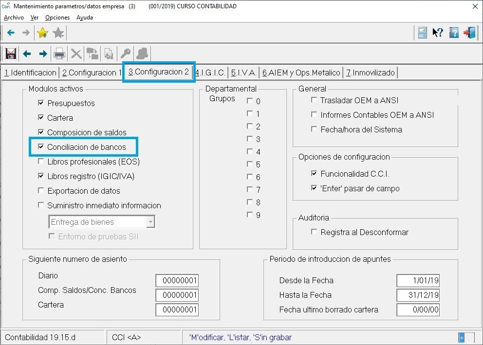 Bancos con Noray Contabilidad