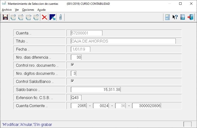 bancos noray contabilidad