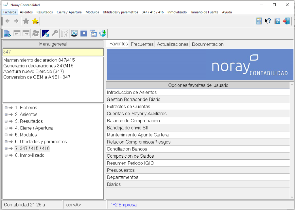 Modelo 347 - Noray Contabilidad